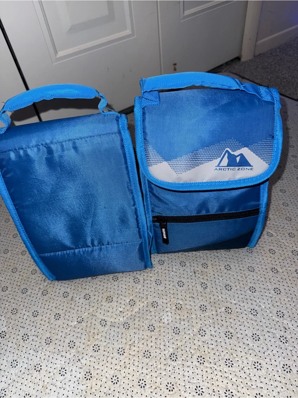 Arctic Zone Blue Insulated Lunch Bags Set of 2